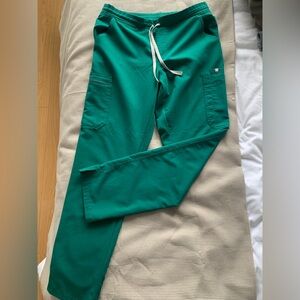 Figs - yola skinny pants hunter green